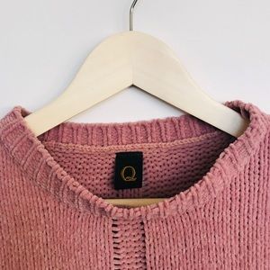 Soft Comy Blush Chenille Mock Neck Sweater